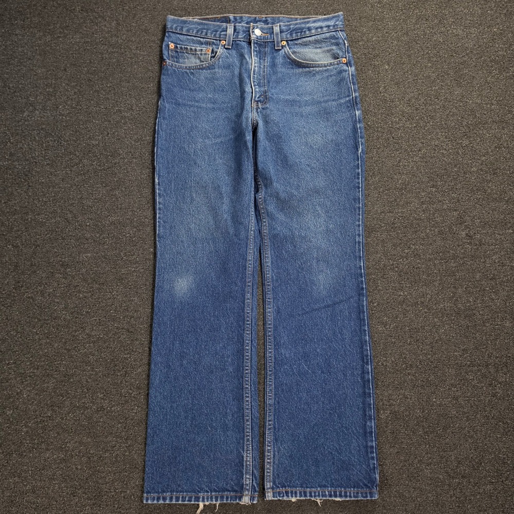 Vintage Levis 517 Boot Cut Jeans Mens 32x30 Blue Denim Western  Cowboy Paper tag